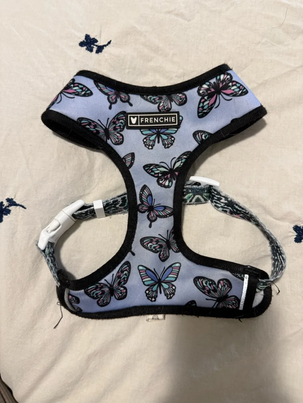 Frenchie harness butterfly Print